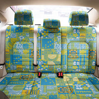 Tuvalu Manuia te Kilisimasi Back Car Seat Cover Pacific Patchwork Xmas Vibes - Polynesian Pride