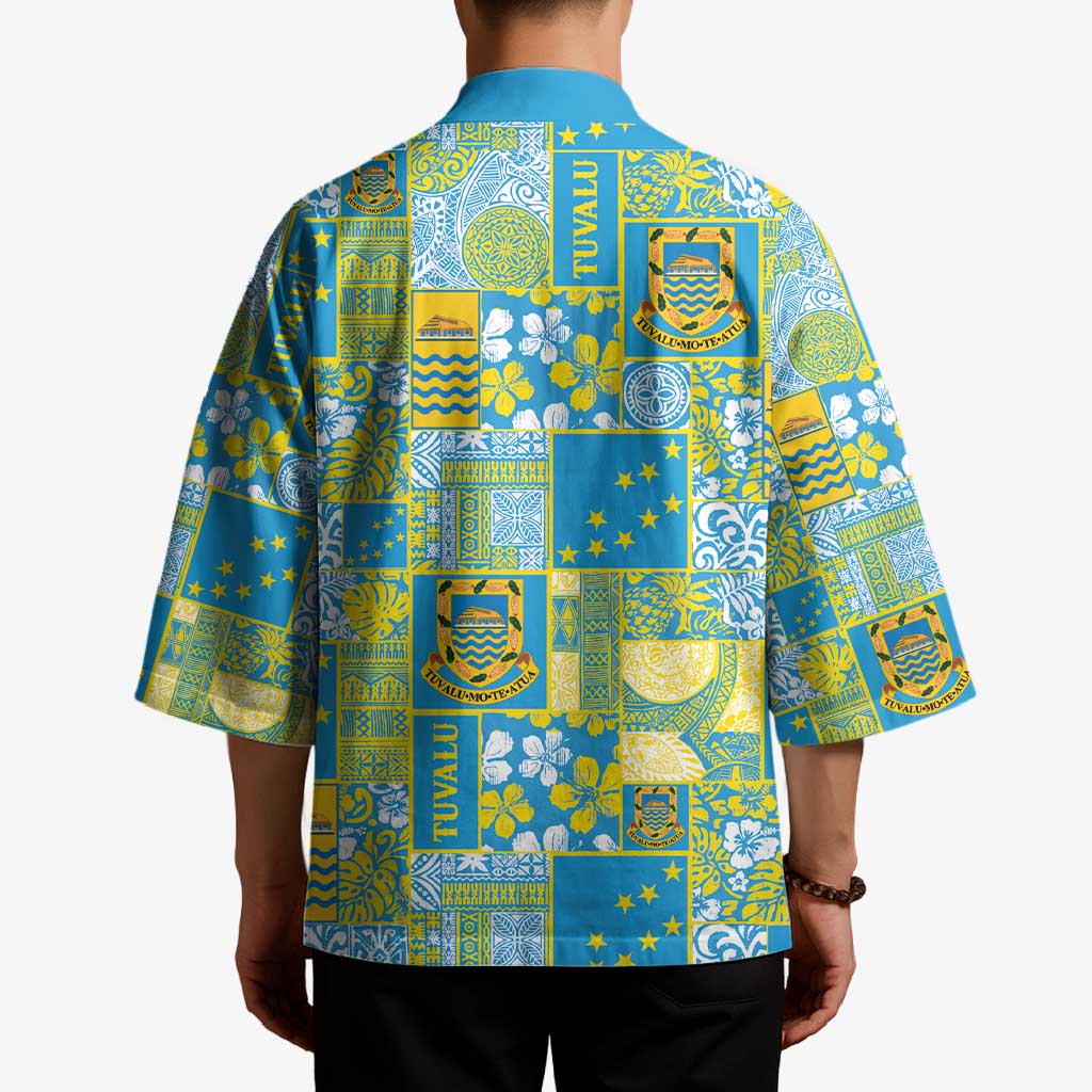Tuvalu Manuia te Kilisimasi Kimono Pacific Patchwork Xmas Vibes - Polynesian Pride
