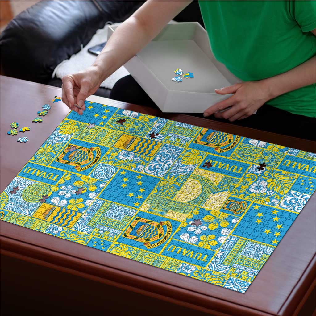 Tuvalu Manuia te Kilisimasi Puzzle Pacific Patchwork Xmas Vibes - Polynesian Pride