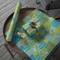 Tuvalu Manuia te Kilisimasi Wrapping Paper Pacific Patchwork Xmas Vibes - Polynesian Pride