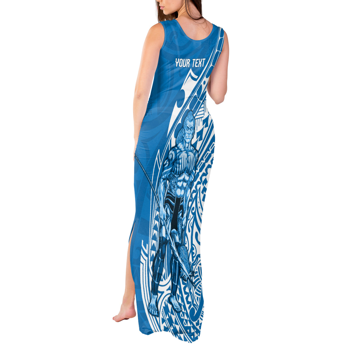 Yap Day 1 March Tank Maxi Dress Micronesia Yapese Warrior LT9 - Polynesian Pride