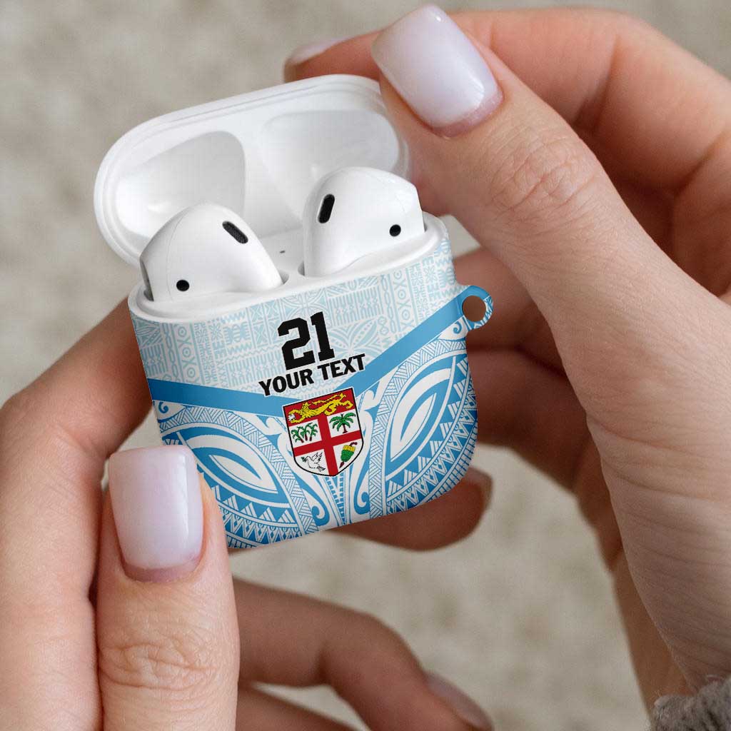 Fiji Football Custom AirPods Case Bula Boys Go Champions - Polynesian Pride