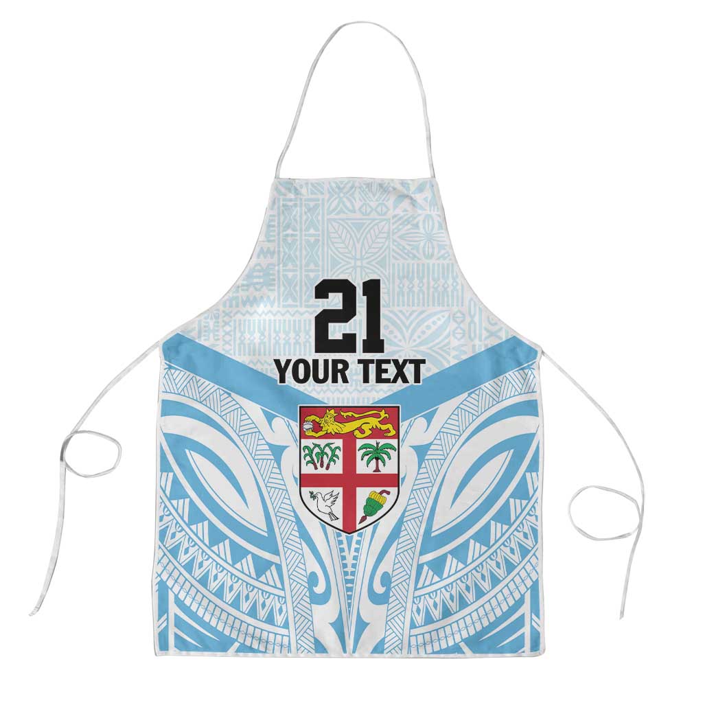 Fiji Football Custom Apron Bula Boys Go Champions - Polynesian Pride