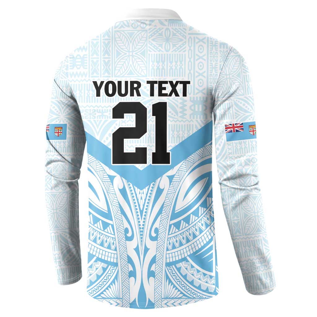 Fiji Football Custom Button Sweatshirt Bula Boys Go Champions LT9 - Polynesian Pride