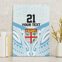 Fiji Football Custom Canvas Wall Art Bula Boys Go Champions LT9 Without Frame Blue - Polynesian Pride