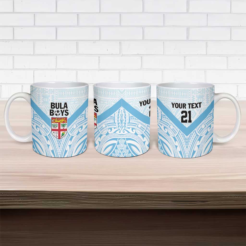 Fiji Football Custom Ceramic Mug Bula Boys Go Champions - Polynesian Pride