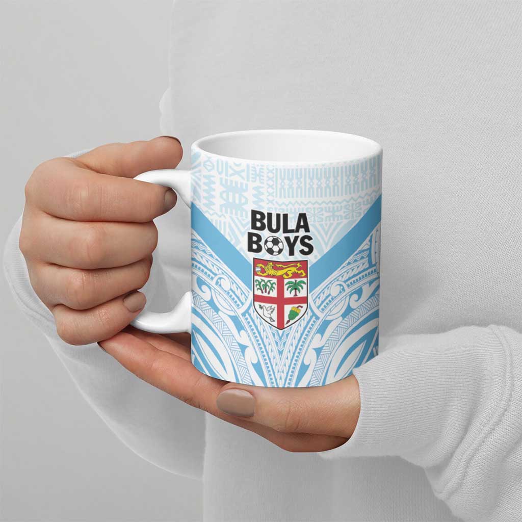 Fiji Football Custom Ceramic Mug Bula Boys Go Champions - Polynesian Pride
