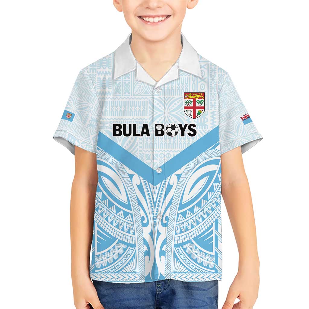 Fiji Football Custom Kid Hawaiian Shirt Bula Boys Go Champions