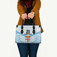 Fiji Football Custom Leather Bag Bula Boys Go Champions - Polynesian Pride
