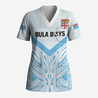 Fiji Football Custom Scrub Top Bula Boys Go Champions - Polynesian Pride