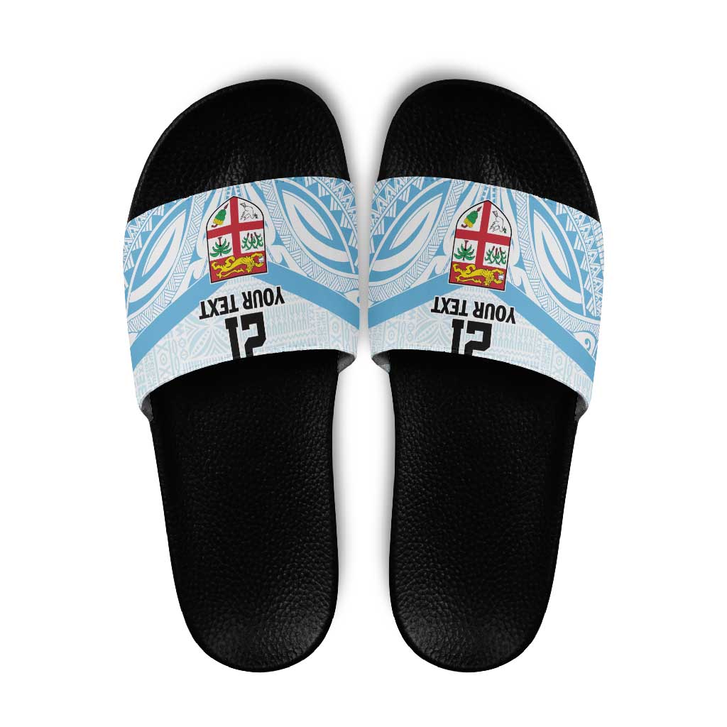 Fiji Football Custom Slide Sandals Bula Boys Go Champions - Polynesian Pride