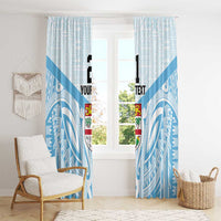 Fiji Football Custom Window Curtain Bula Boys Go Champions