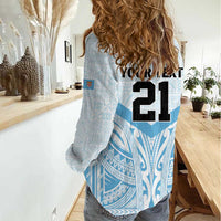 Fiji Football Custom Women Casual Shirt Bula Boys Go Champions LT9 - Polynesian Pride