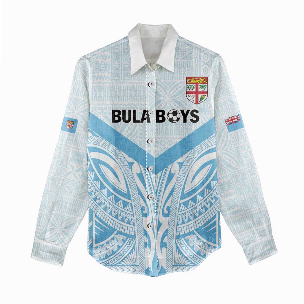 Fiji Football Custom Women Casual Shirt Bula Boys Go Champions LT9 - Polynesian Pride