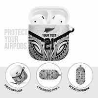 New Zealand Football Custom AirPods Case All White Fern Go Champions - Polynesian Pride