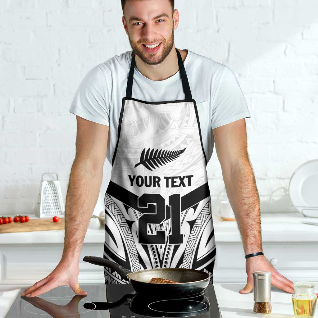 New Zealand Football Custom Apron All White Fern Go Champions - Polynesian Pride