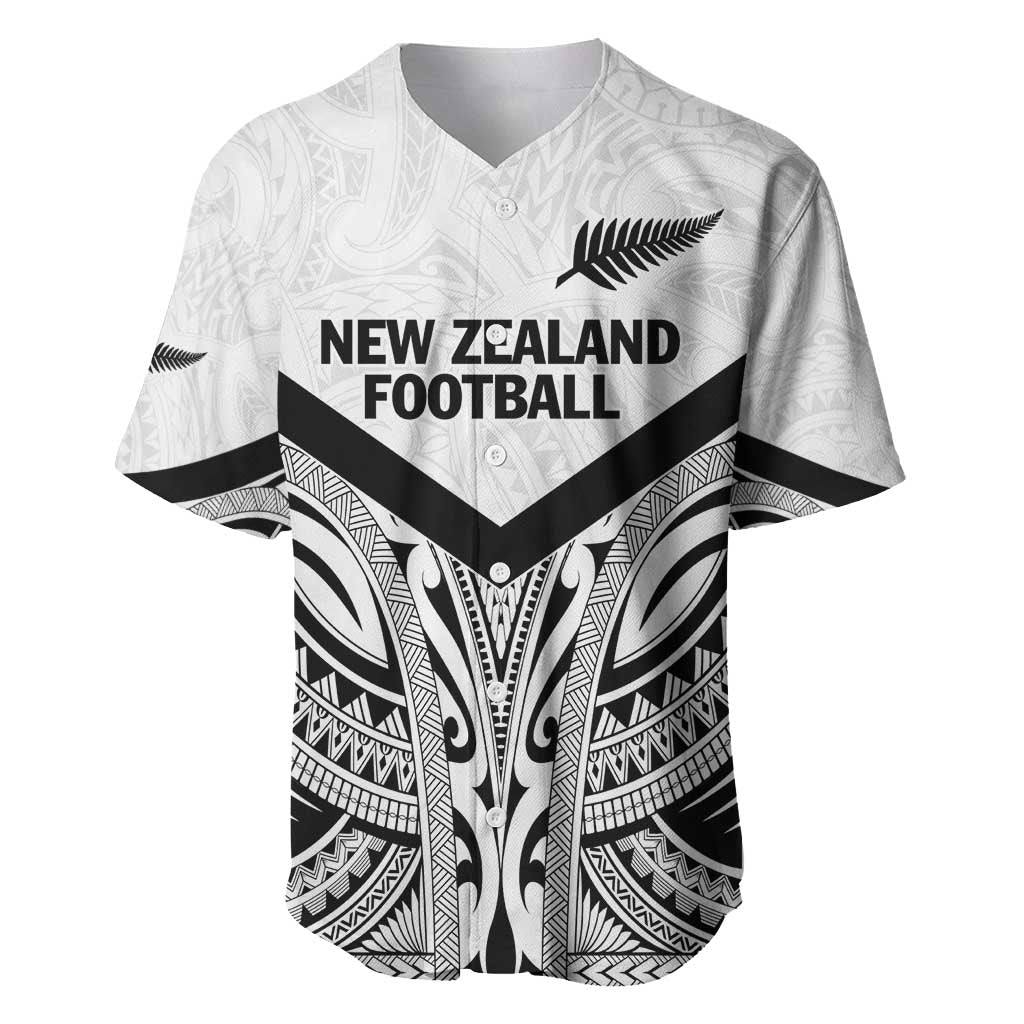 New Zealand Football Custom Baseball Jersey All White Fern Go Champions