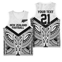 New Zealand Football Custom Basketball Jersey All White Fern Go Champions LT9 - Polynesian Pride