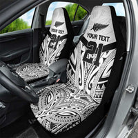 New Zealand Football Custom Car Seat Cover All White Fern Go Champions