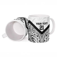 New Zealand Football Custom Ceramic Mug All White Fern Go Champions - Polynesian Pride