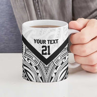 New Zealand Football Custom Ceramic Mug All White Fern Go Champions - Polynesian Pride
