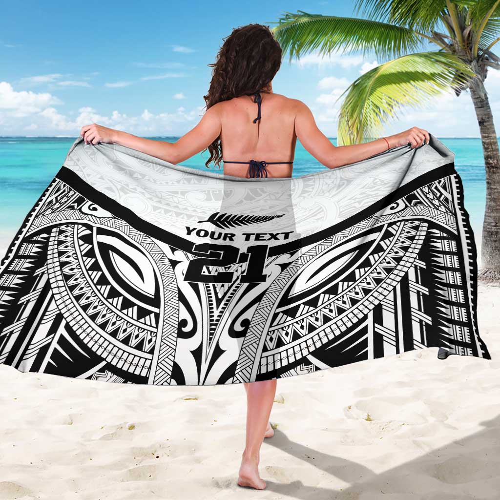 New Zealand Football Custom Sarong All White Fern Go Champions
