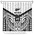 New Zealand Football Custom Shower Curtain All White Fern Go Champions