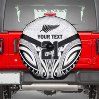 New Zealand Football Custom Spare Tire Cover All White Fern Go Champions