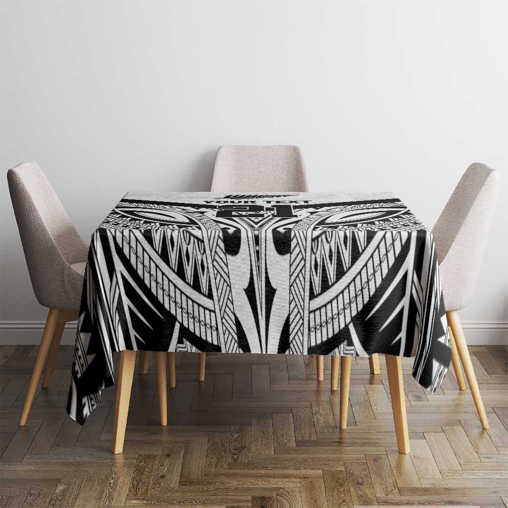 New Zealand Football Custom Tablecloth All White Fern Go Champions LT9 - Polynesian Pride