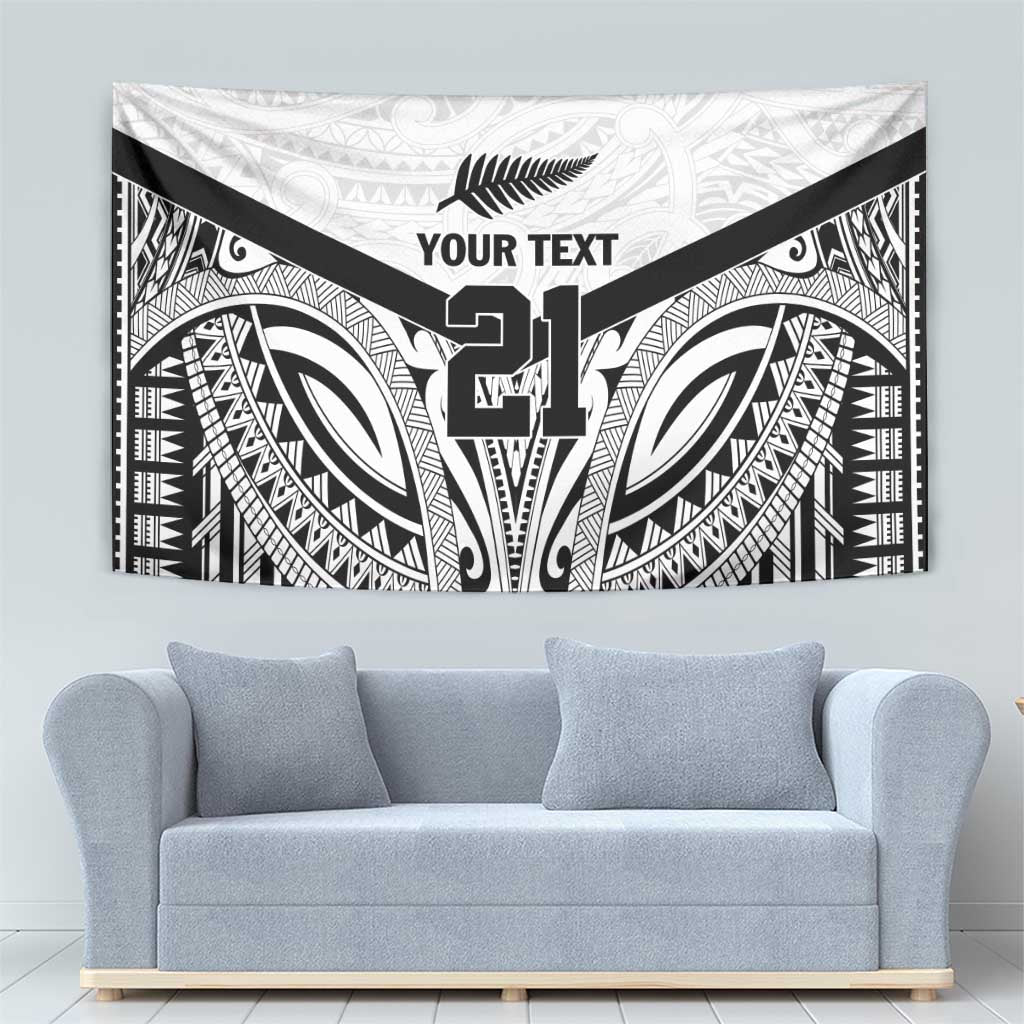 New Zealand Football Custom Tapestry All White Fern Go Champions