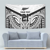 New Zealand Football Custom Tapestry All White Fern Go Champions