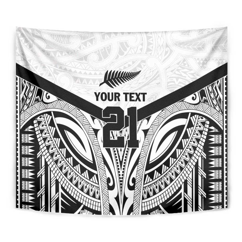 New Zealand Football Custom Tapestry All White Fern Go Champions