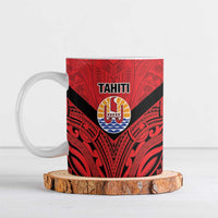 Tahiti Football Custom Ceramic Mug Toa Aito Go Champions - Polynesian Pride