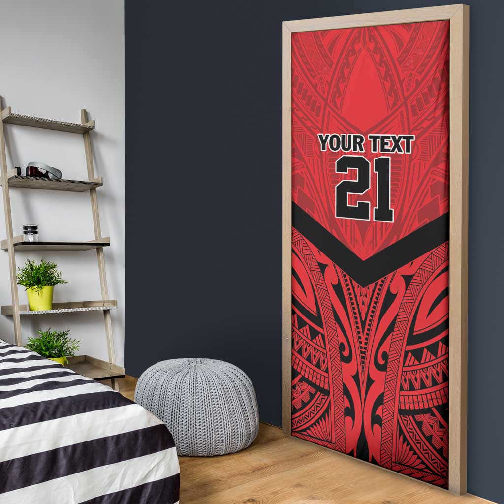 Tahiti Football Custom Door Cover Toa Aito Go Champions - Polynesian Pride
