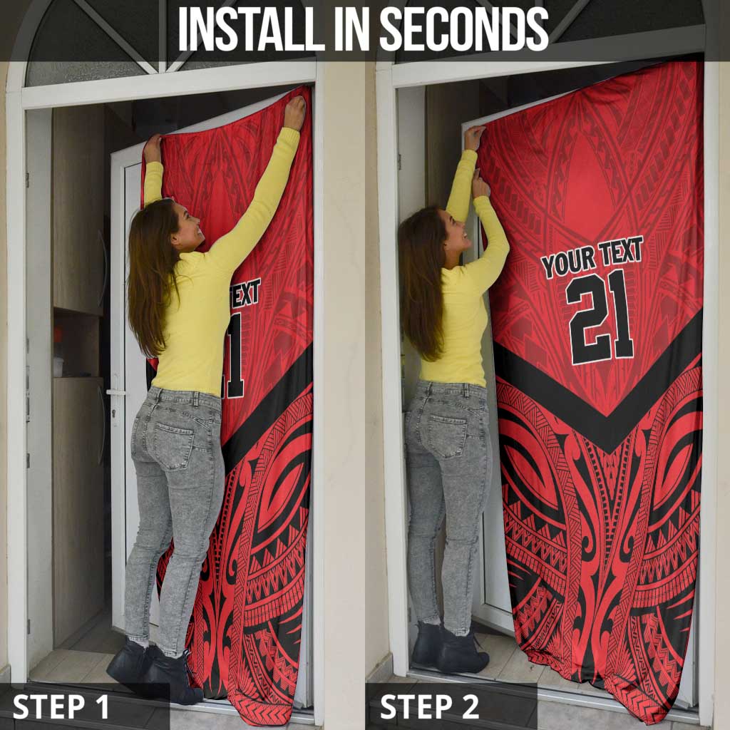 Tahiti Football Custom Door Cover Toa Aito Go Champions - Polynesian Pride