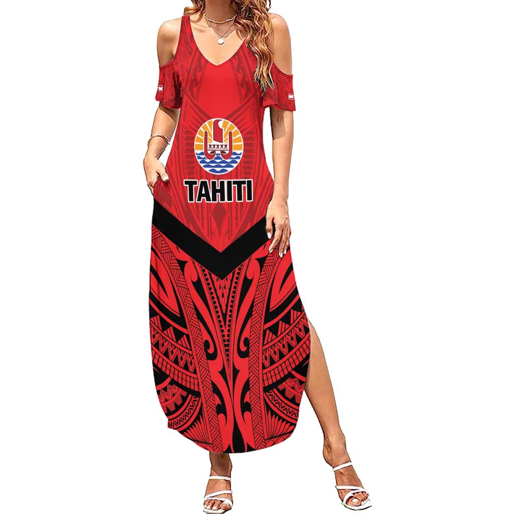 Tahiti Football Custom Family Matching Summer Maxi Dress and Hawaiian Shirt Toa Aito Go Champions