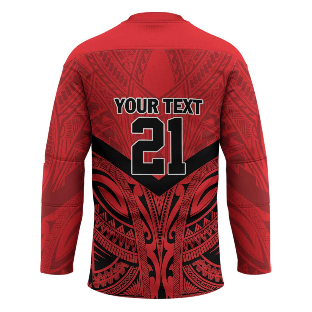 Tahiti Football Custom Hockey Jersey Toa Aito Go Champions - Polynesian Pride