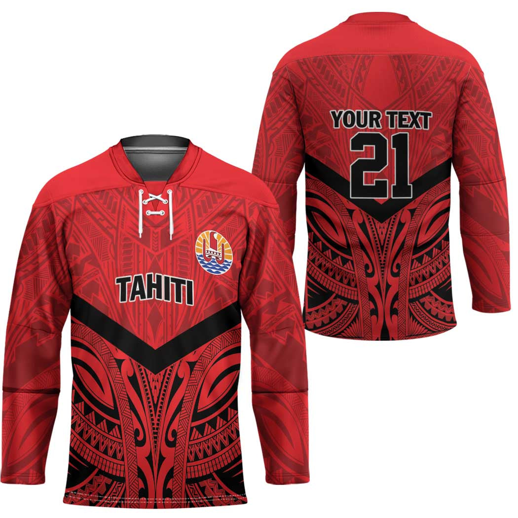 Tahiti Football Custom Hockey Jersey Toa Aito Go Champions - Polynesian Pride