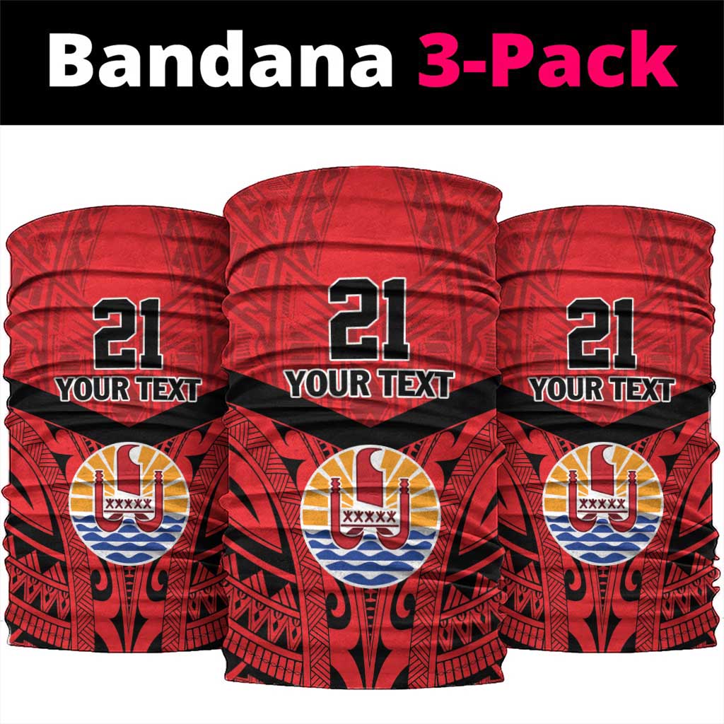 Tahiti Football Custom Neck Gaiter Toa Aito Go Champions - Polynesian Pride