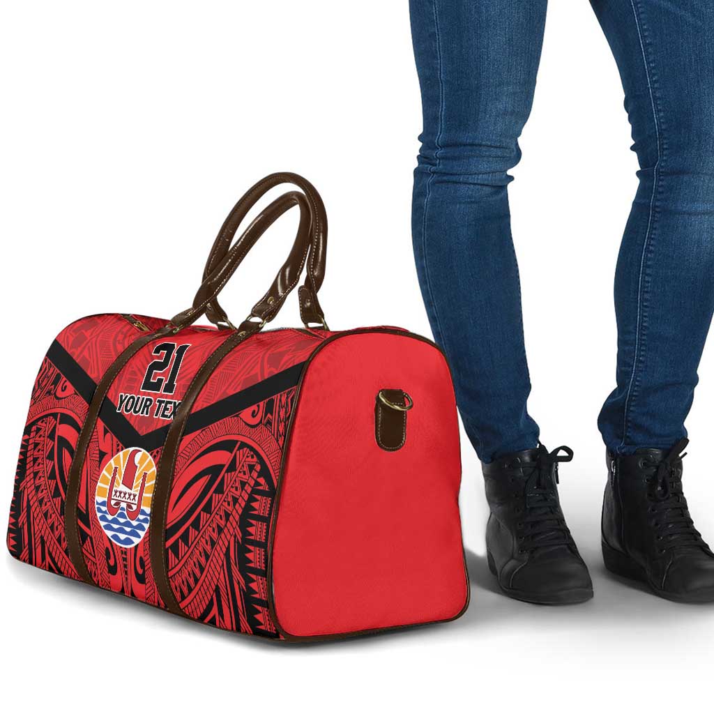Tahiti Football Custom Travel Bag Toa Aito Go Champions - Polynesian Pride