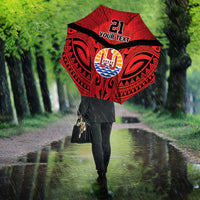 Tahiti Football Custom Umbrella Toa Aito Go Champions - Polynesian Pride