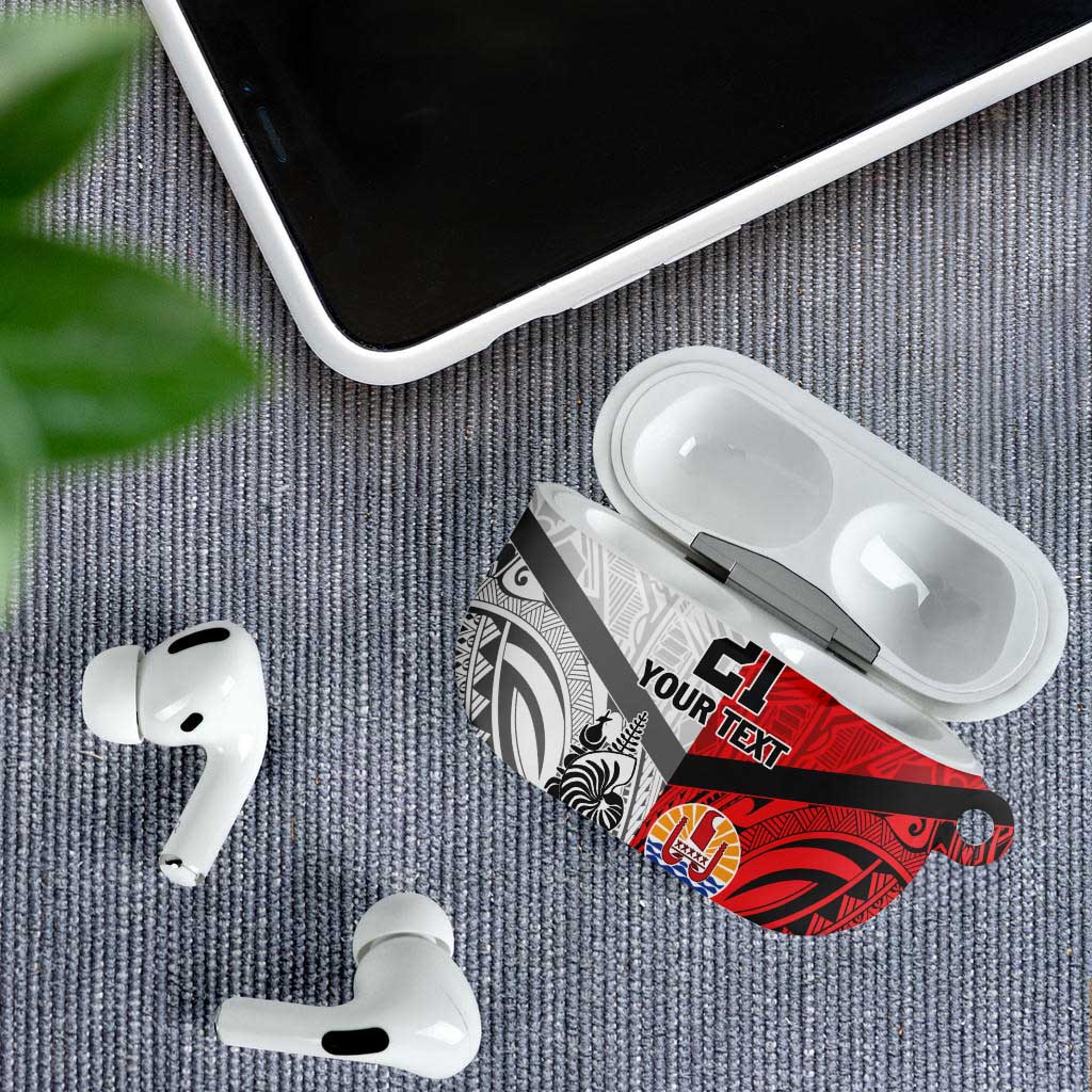 New Caledonia-Tahiti Football Custom AirPods Case Together Go Champions - Polynesian Pride