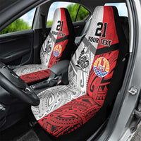 New Caledonia-Tahiti Football Custom Car Seat Cover Together Go Champions