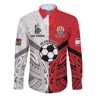 New Caledonia-Tahiti Football Custom Family Matching Puletasi and Hawaiian Shirt Together Go Champions