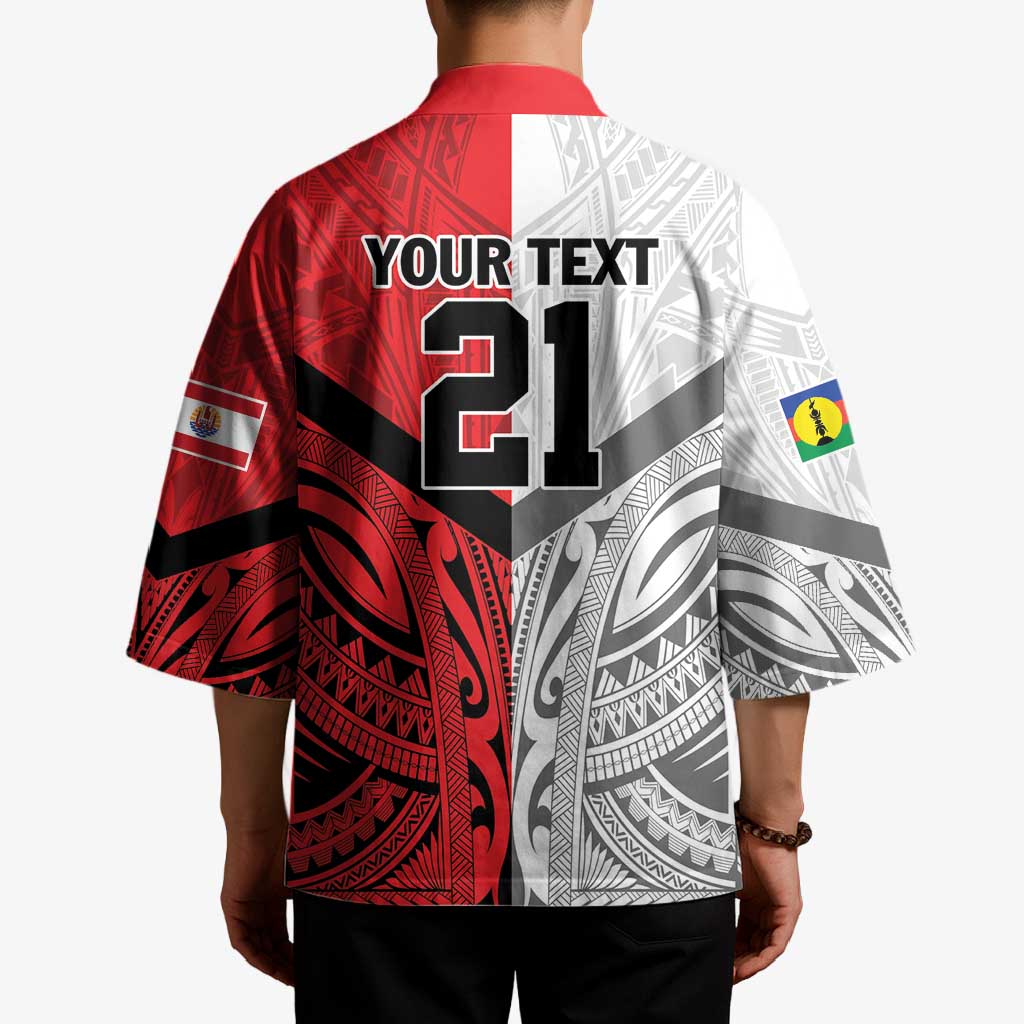 New Caledonia-Tahiti Football Custom Kimono Together Go Champions - Polynesian Pride