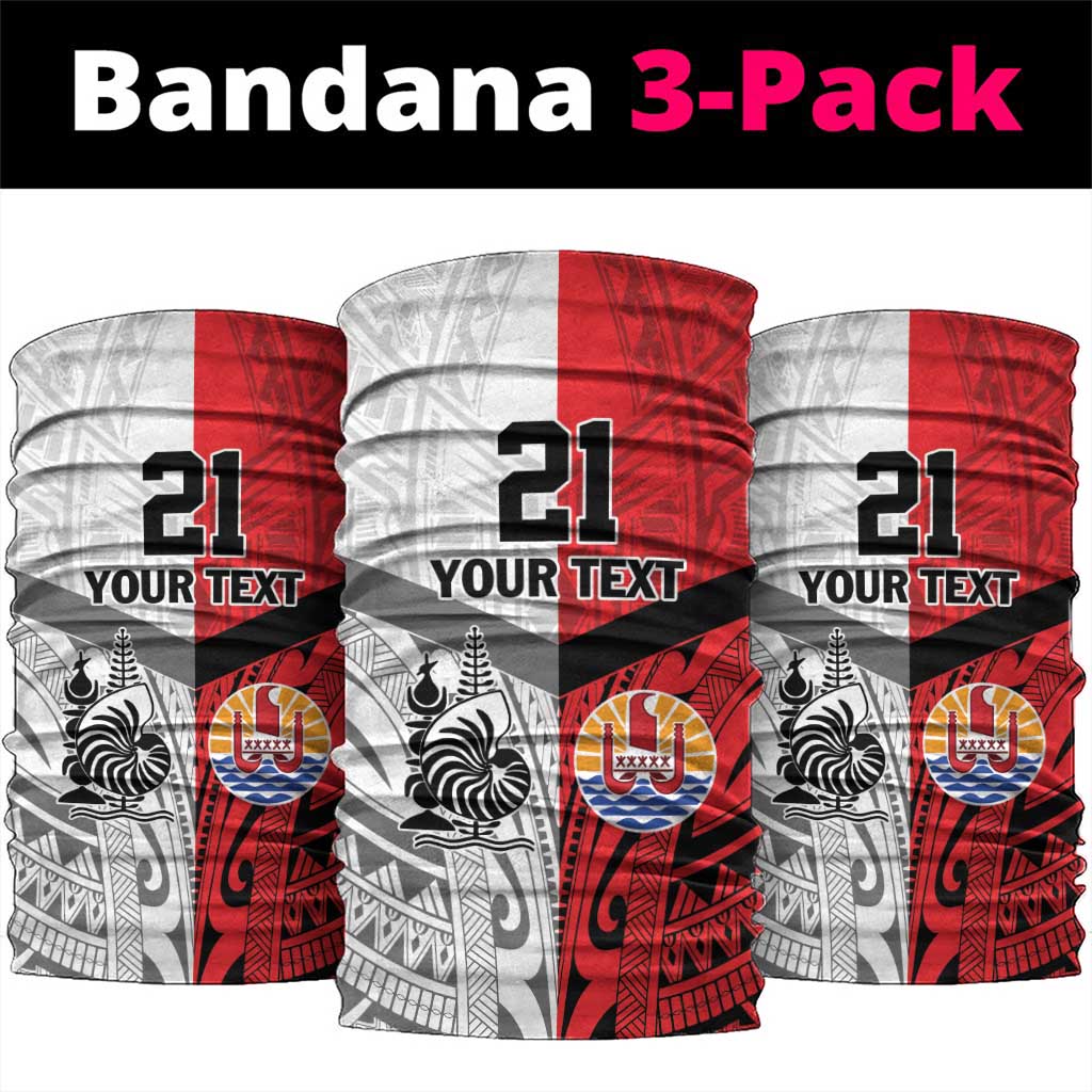 New Caledonia-Tahiti Football Custom Neck Gaiter Together Go Champions - Polynesian Pride