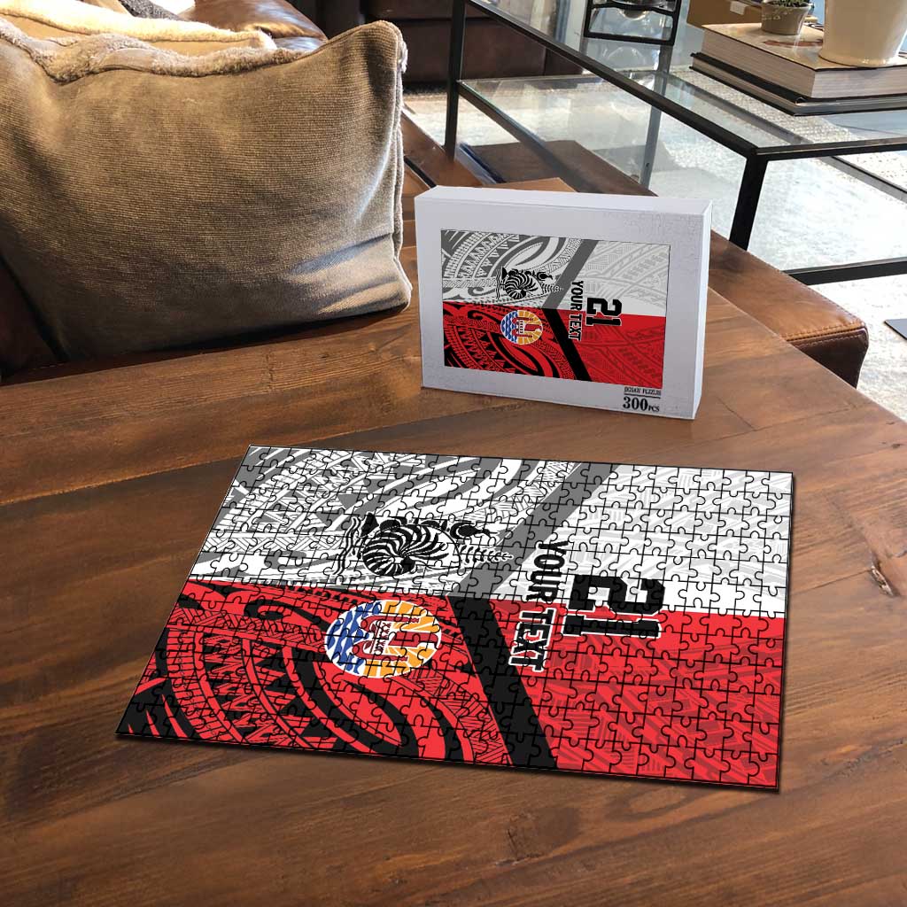 New Caledonia-Tahiti Football Custom Puzzle Together Go Champions - Polynesian Pride