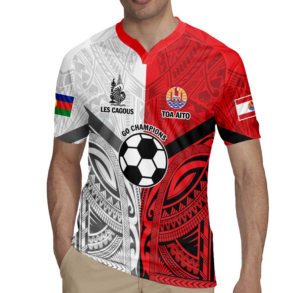 New Caledonia-Tahiti Football Custom Rugby Jersey Together Go Champions