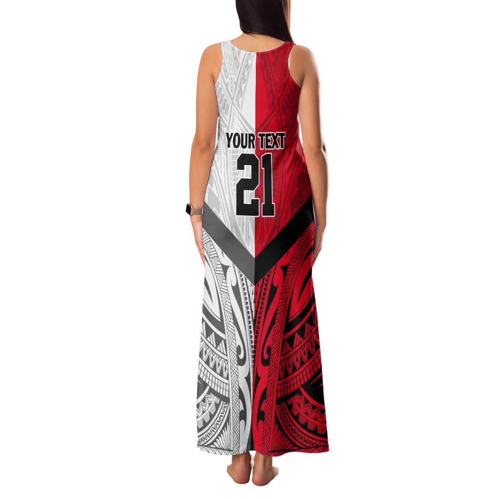 New Caledonia-Tahiti Football Custom Tank Maxi Dress Together Go Champions