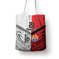 New Caledonia-Tahiti Football Custom Tote Bag Together Go Champions - Polynesian Pride